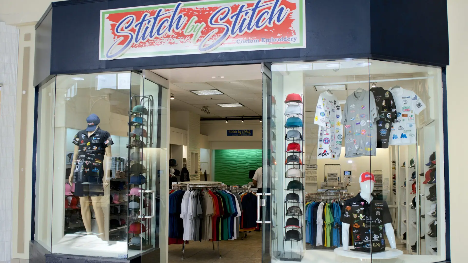 Stitch by Stitch Embroidery in the Treasure Coast Square Mall